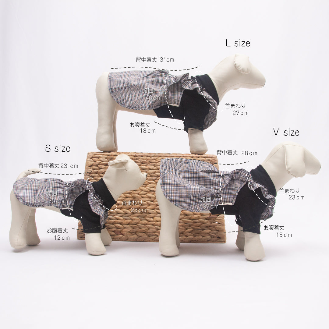 袖ありフリルワンピース