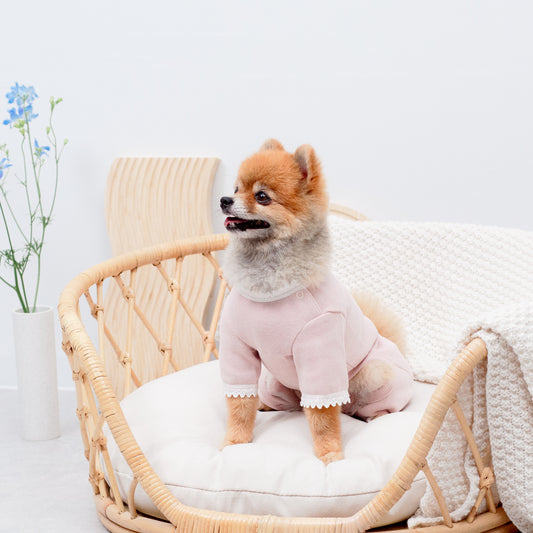 袖レースルームウエア