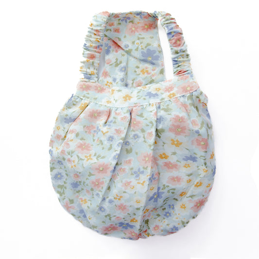 レトロ花柄バルーンワンピ