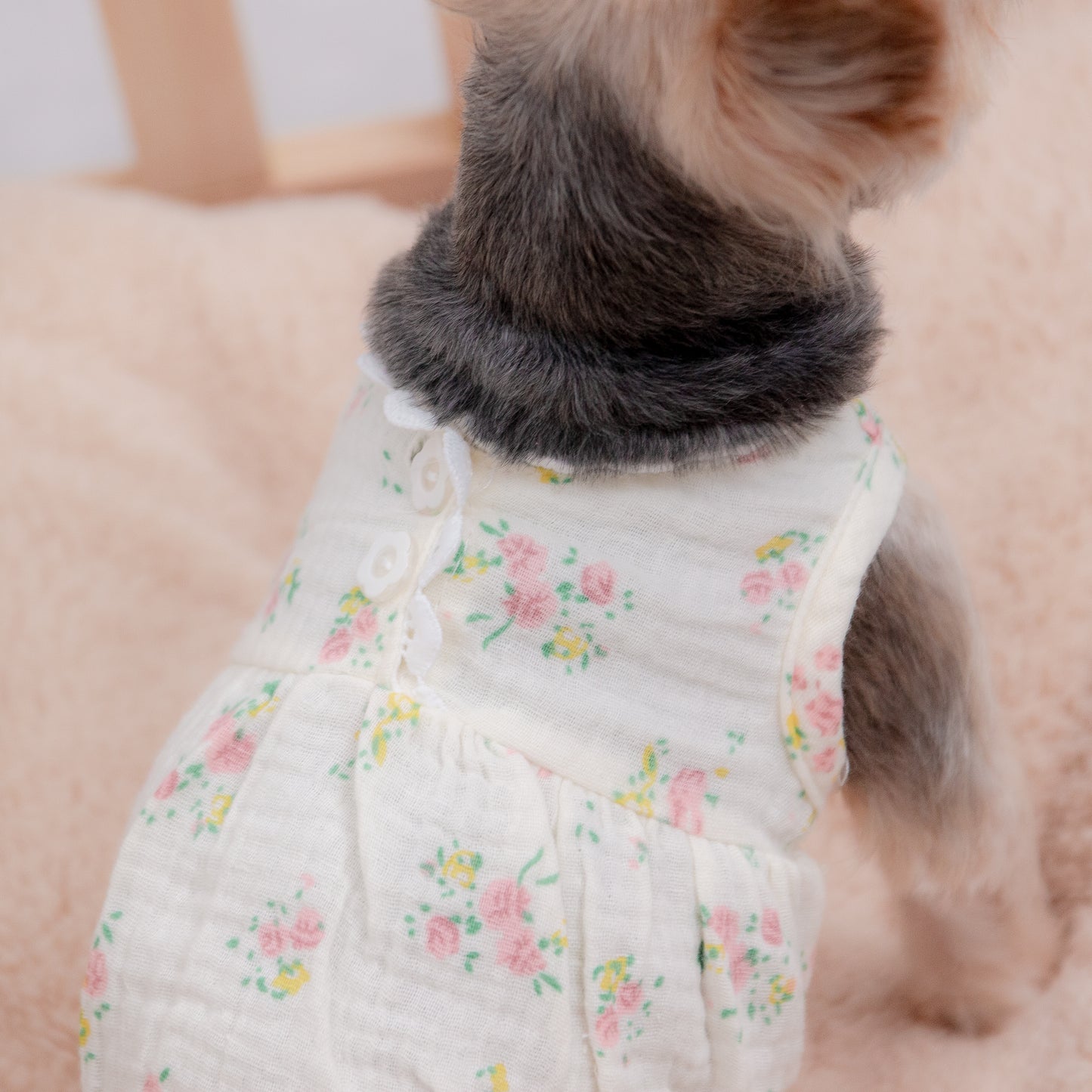 花柄エンパイアワンピース