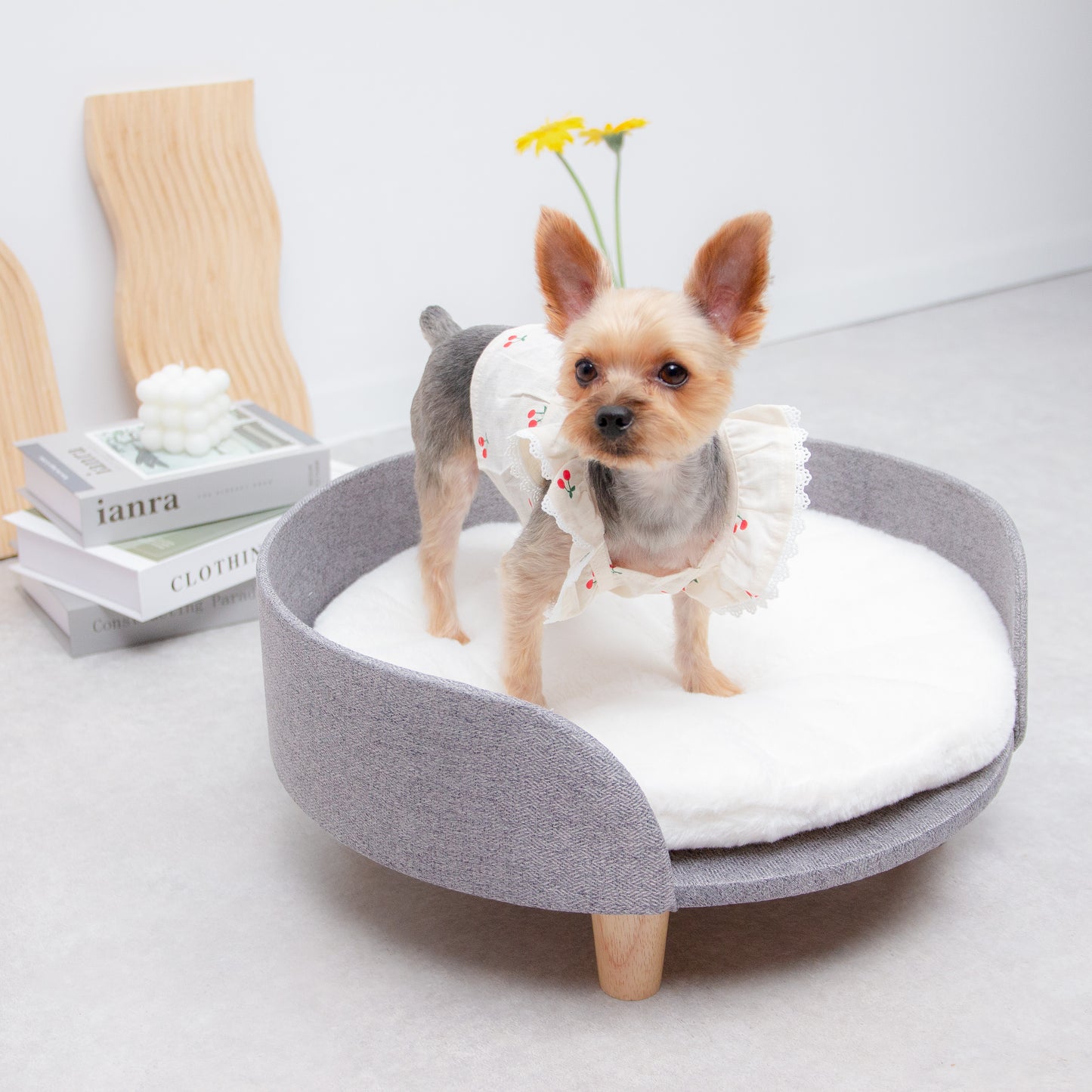 さくらんぼ柄フリルワンピース