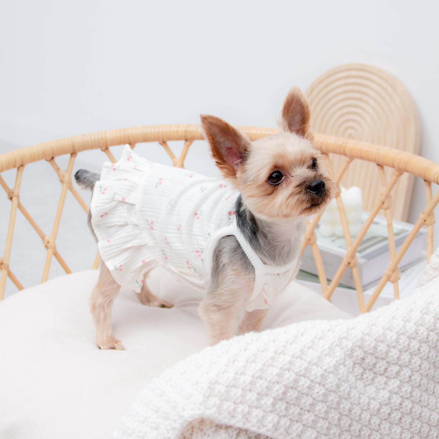 さくらんぼ柄キャミワンピース