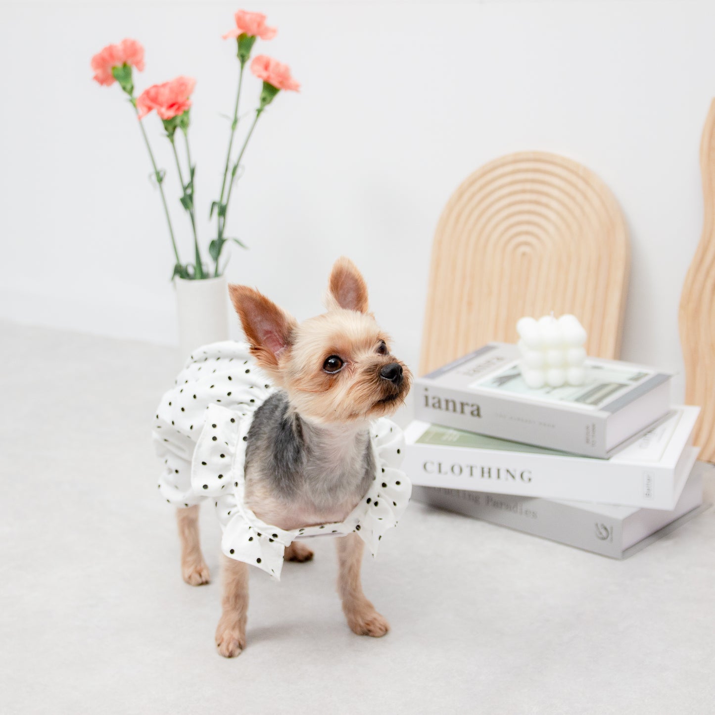 ドット柄バルーンサロペット