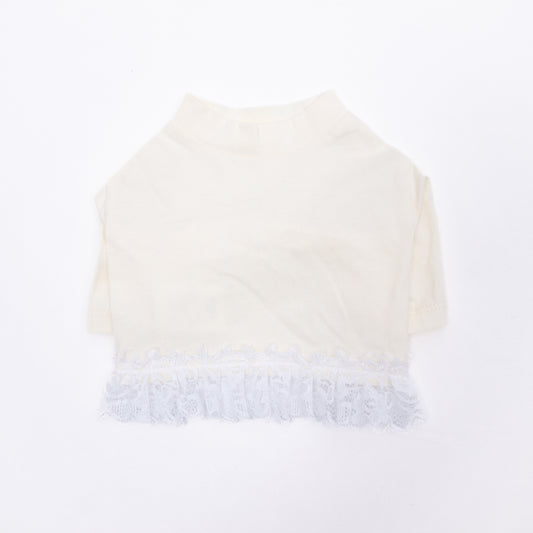 レースクロップドTシャツ