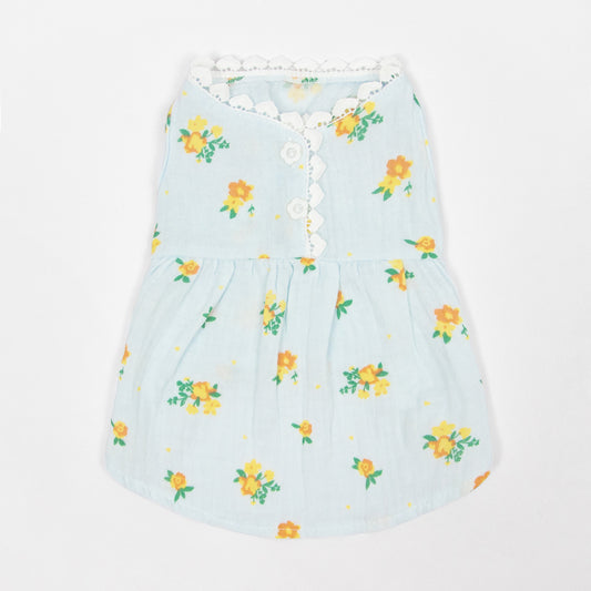 花柄エンパイアワンピース