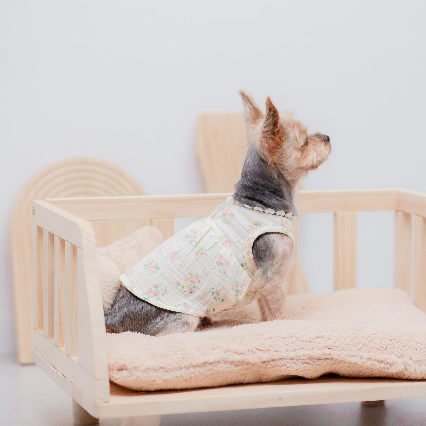 花柄エンパイアワンピース