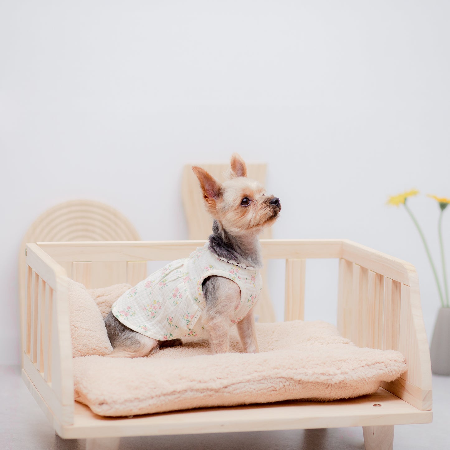 花柄エンパイアワンピース