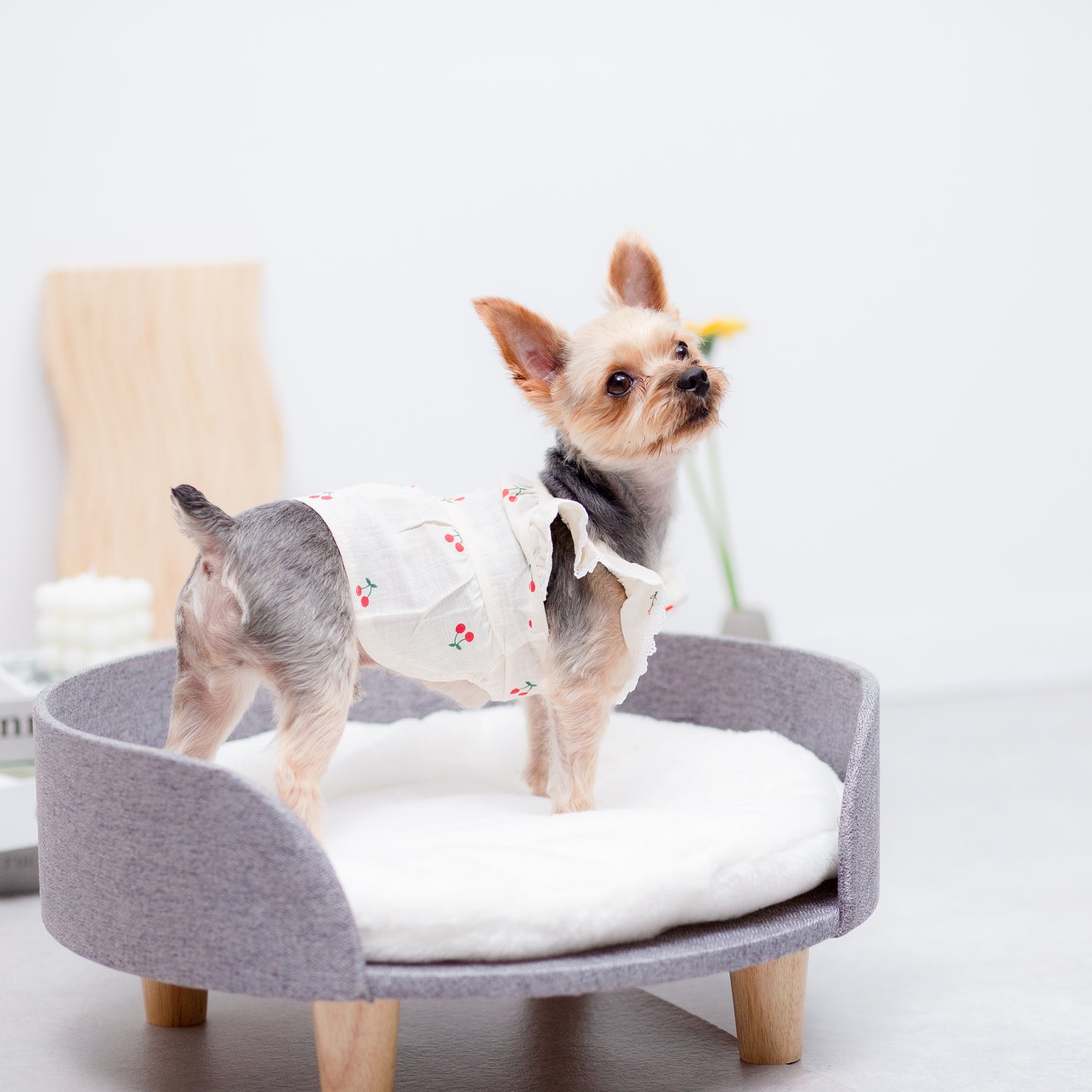 さくらんぼ柄フリルワンピース