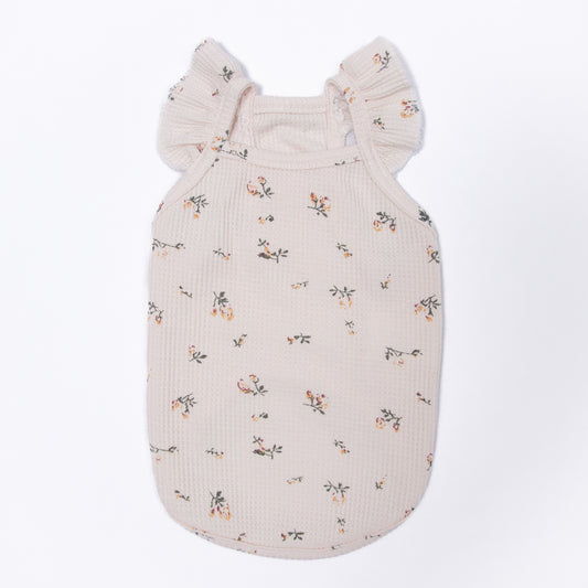 ワッフルフリルトップス