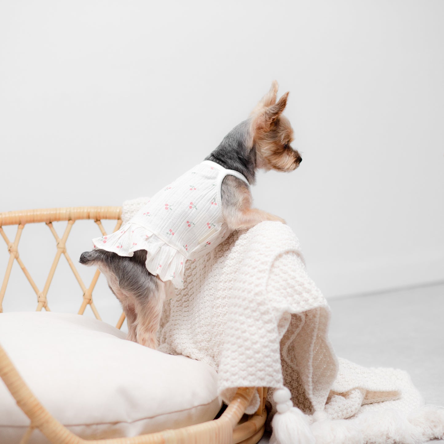 さくらんぼ柄キャミワンピース