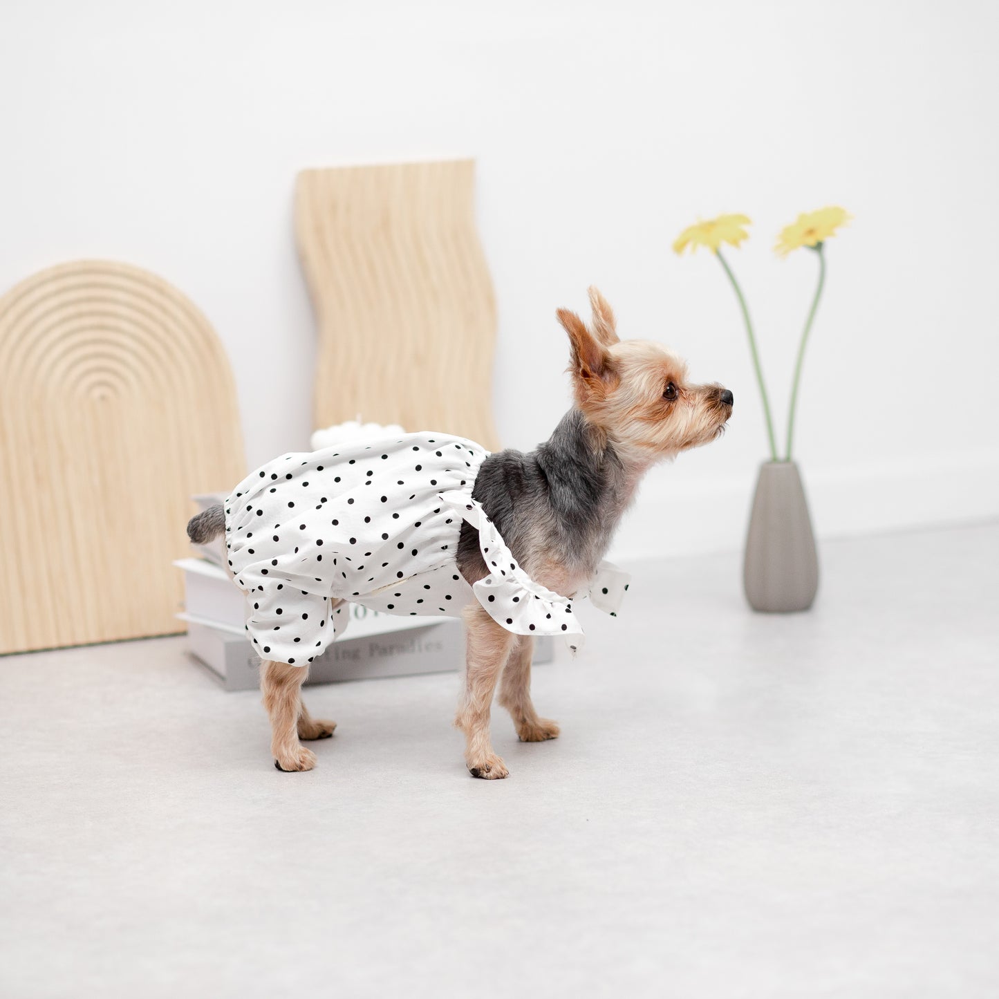 ドット柄バルーンサロペット