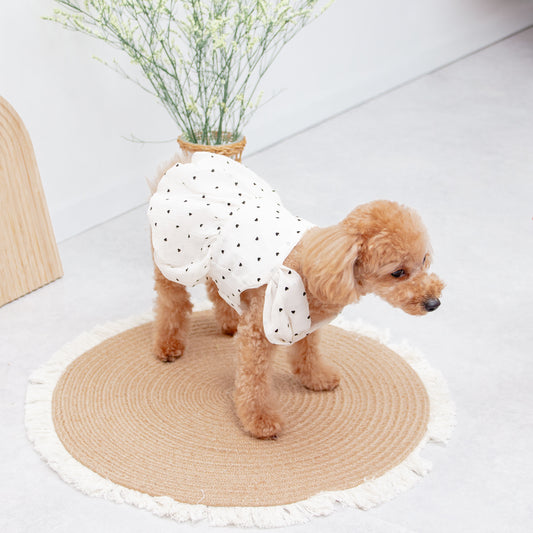 ハート柄ラメワンピース