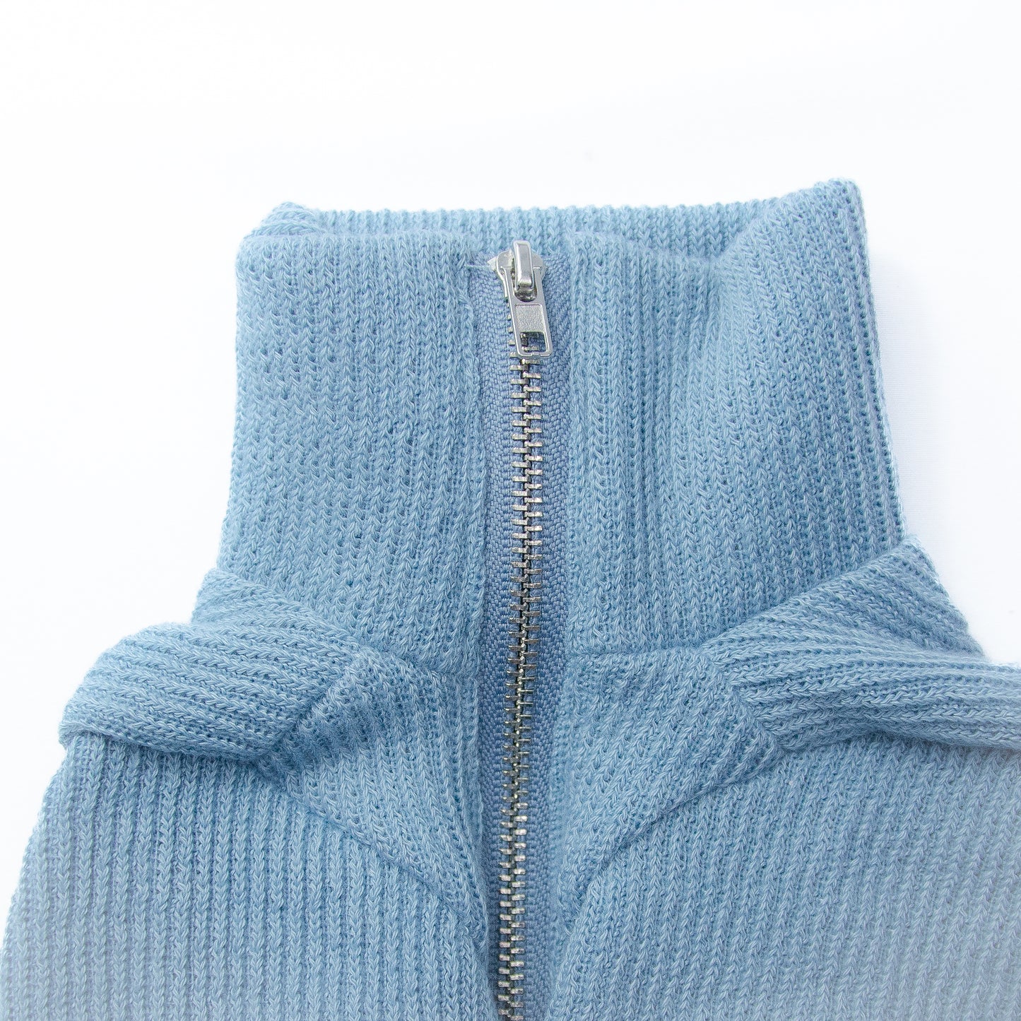 ハーフジップニット