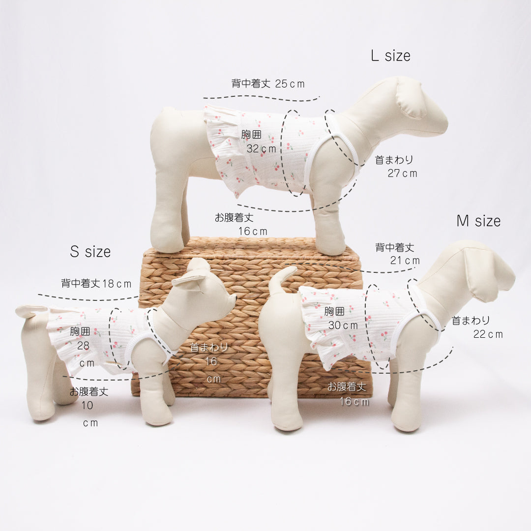 さくらんぼ柄キャミワンピース