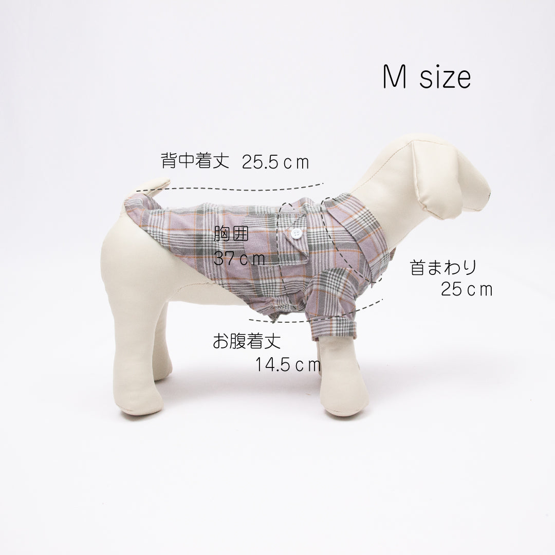 ポケット付きチェックシャツ