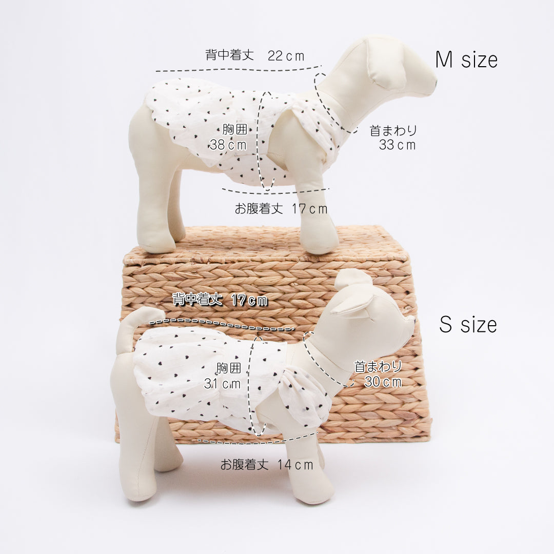 ハート柄ラメワンピース