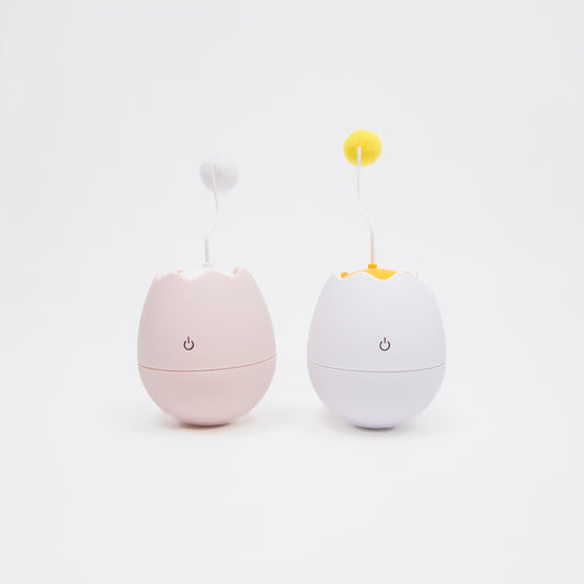 卵殻の自動猫じゃらし