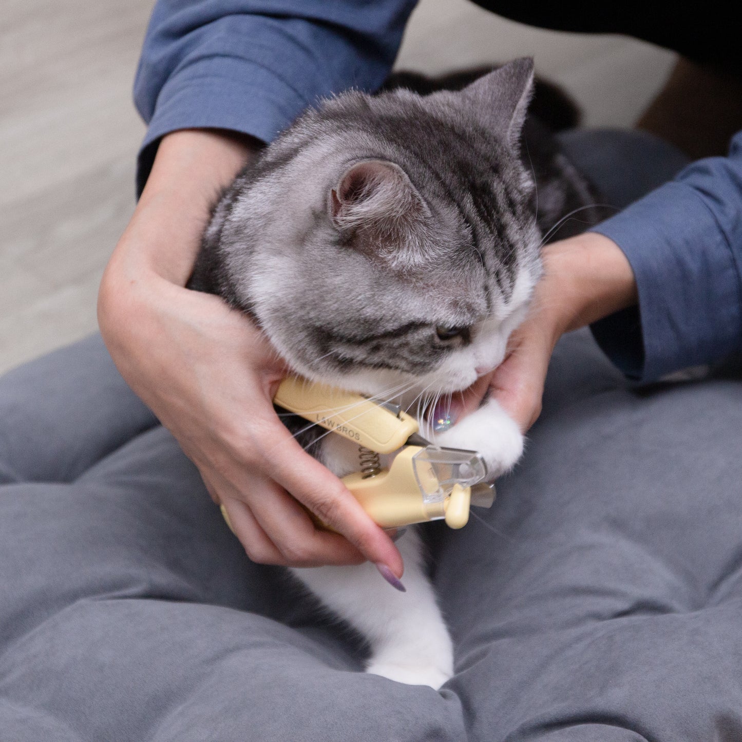 大きめLEDライト付き爪切り
