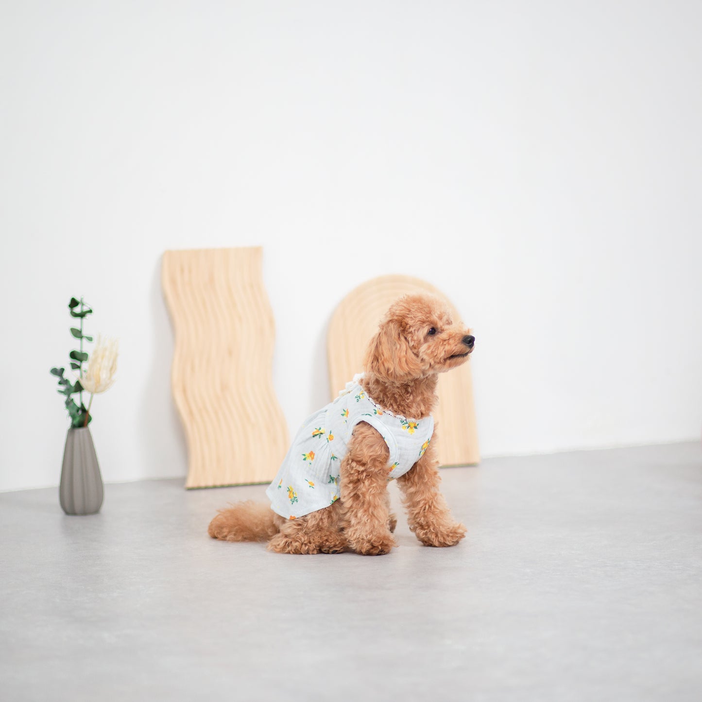 花柄エンパイアワンピース