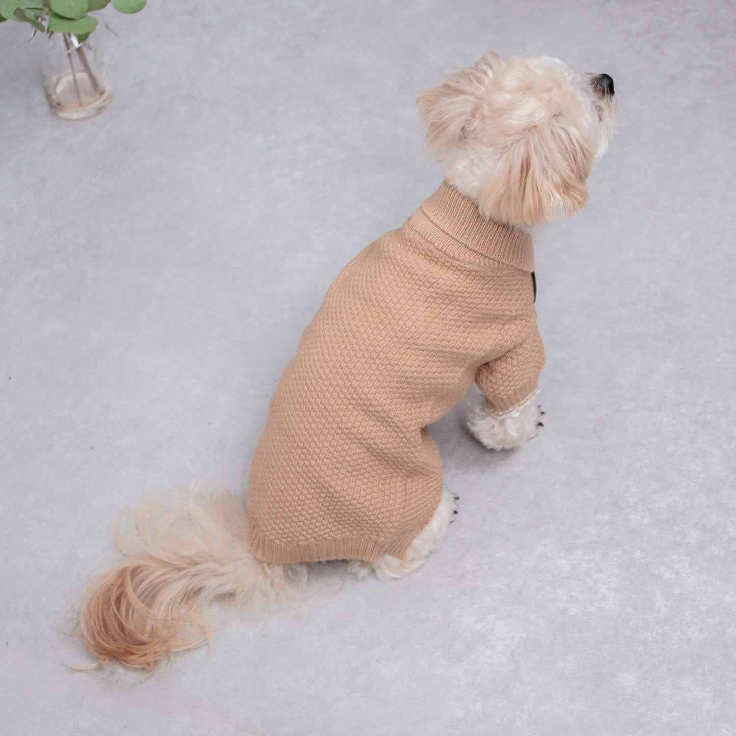 ダッフル風ニットセーター