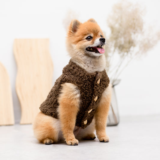 もこもこボアベスト