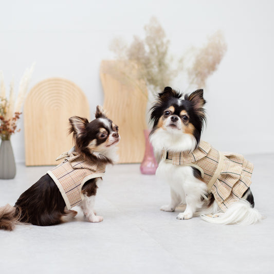 チェックハーネス女の子用