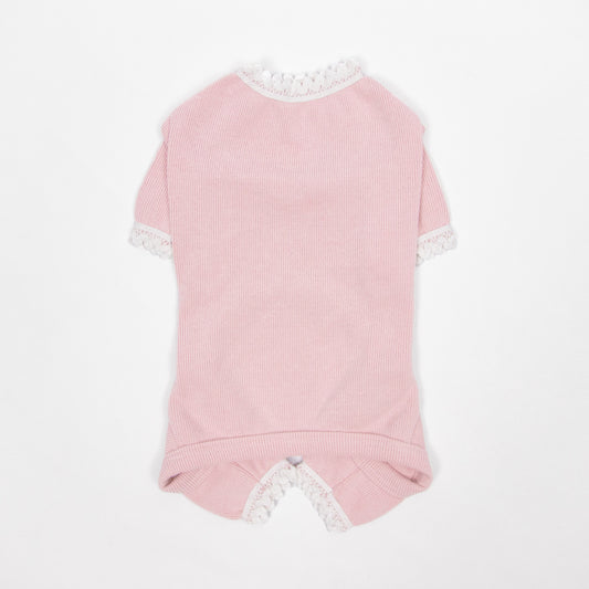 袖レースルームウエア