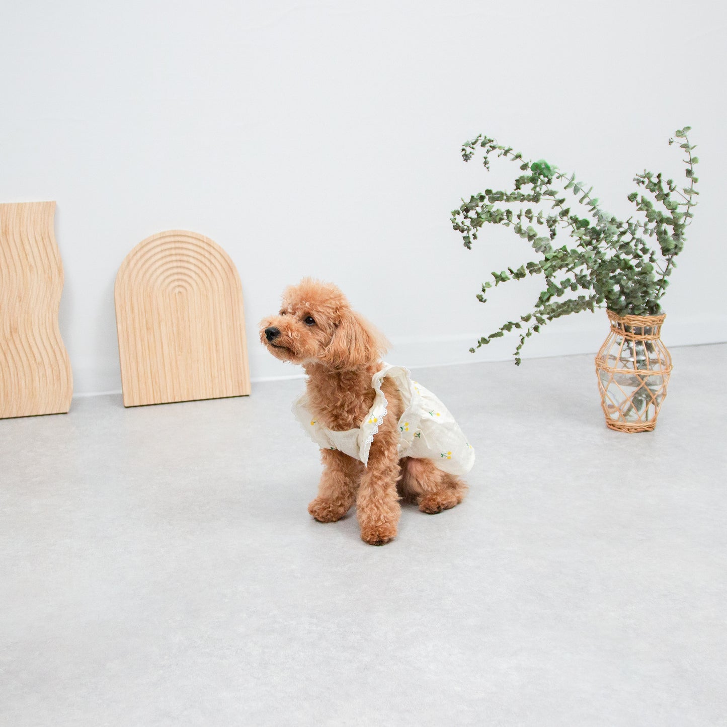 さくらんぼ柄フリルワンピース