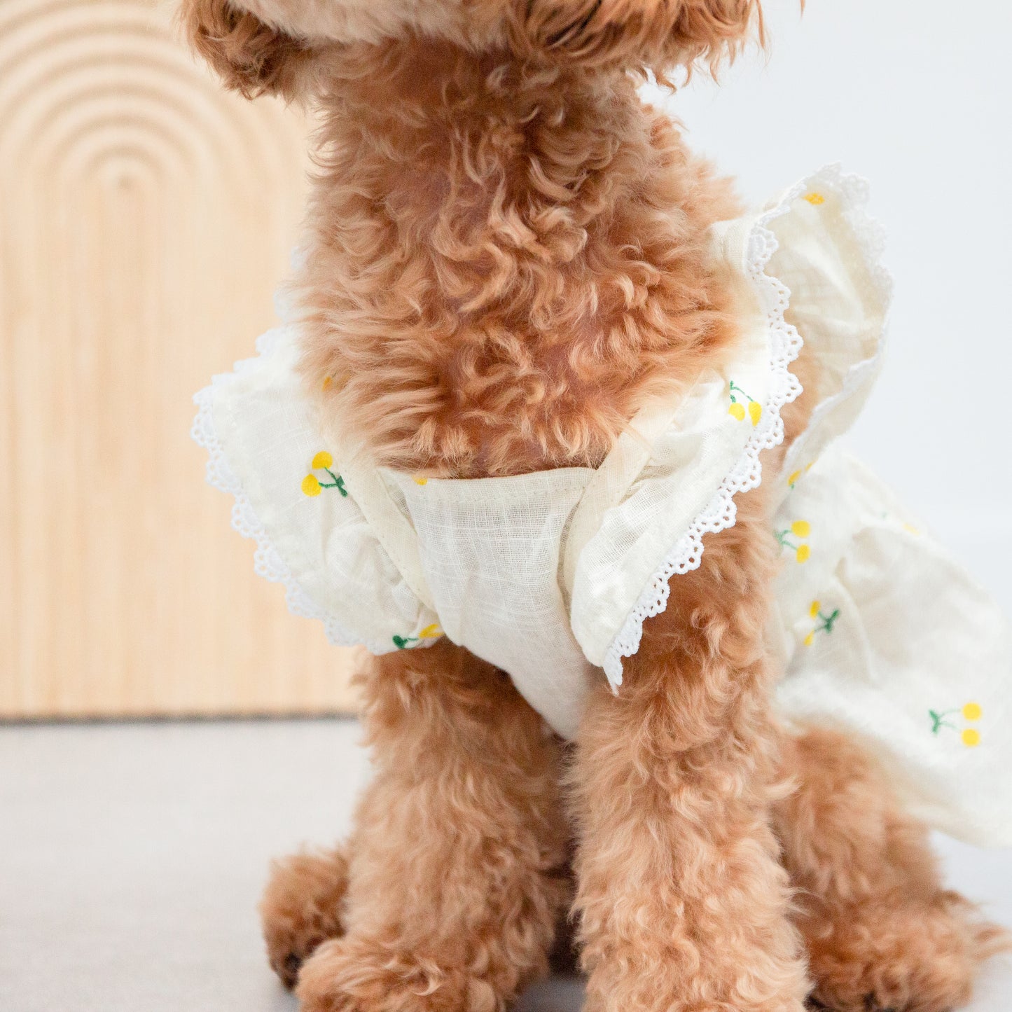 さくらんぼ柄フリルワンピース