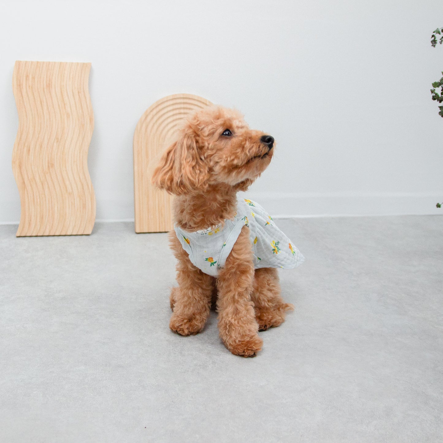 花柄エンパイアワンピース