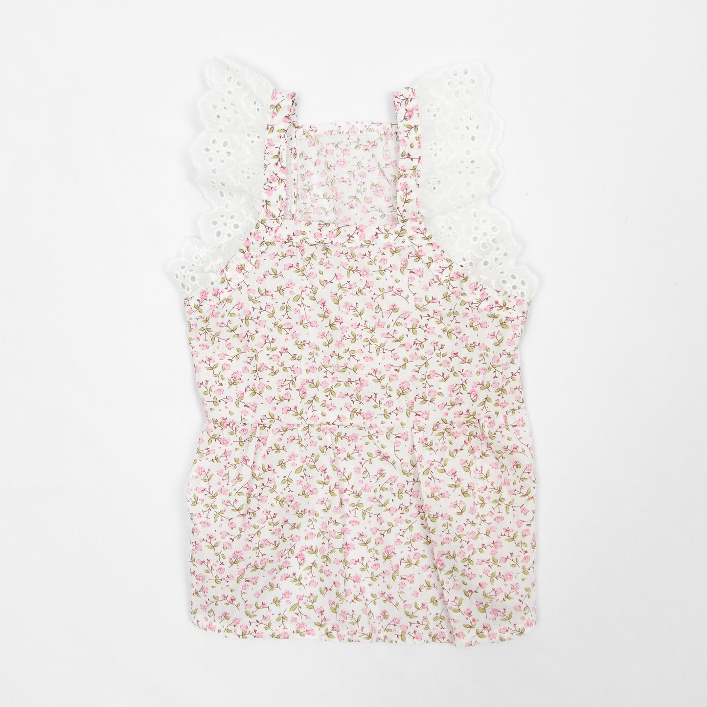 小花柄レースワンピース