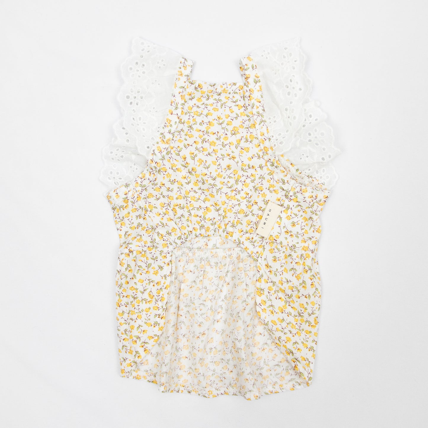 小花柄レースワンピース