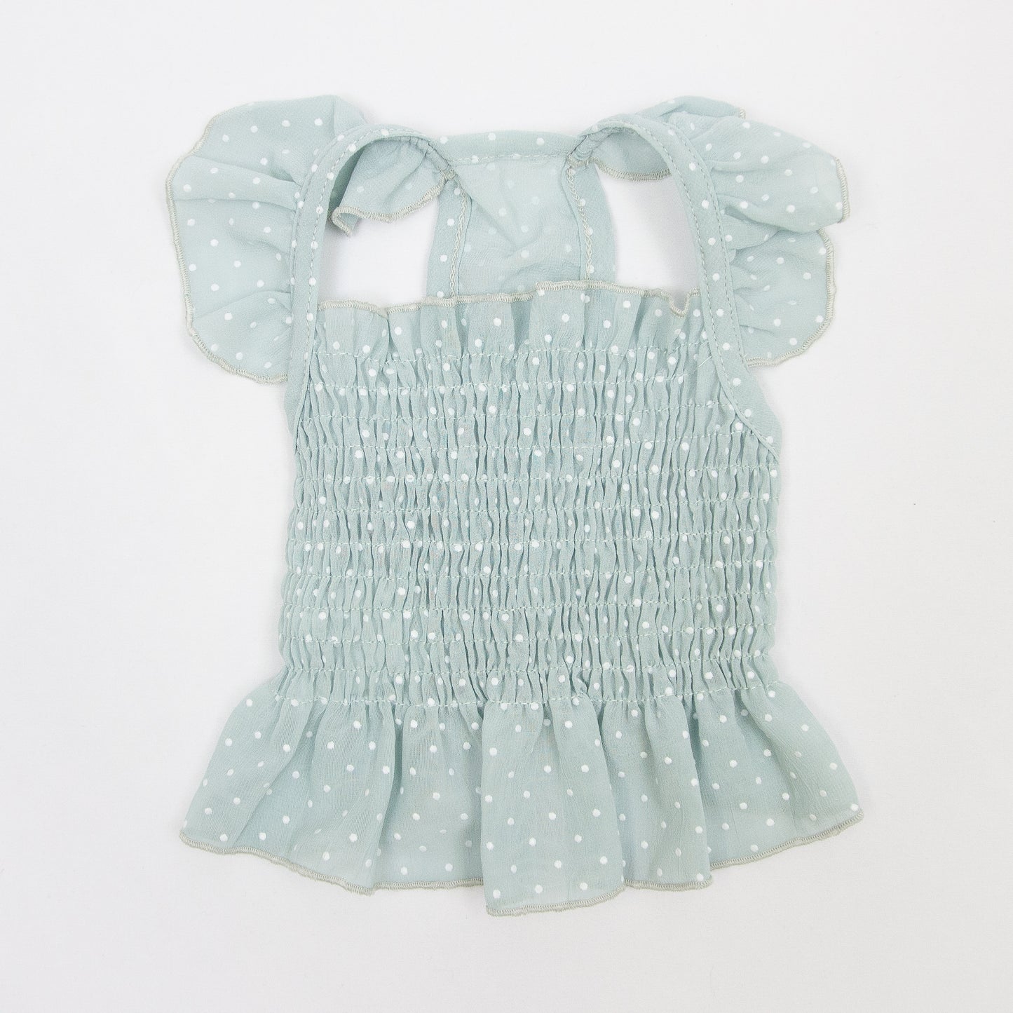 ドット柄シフォンワンピース