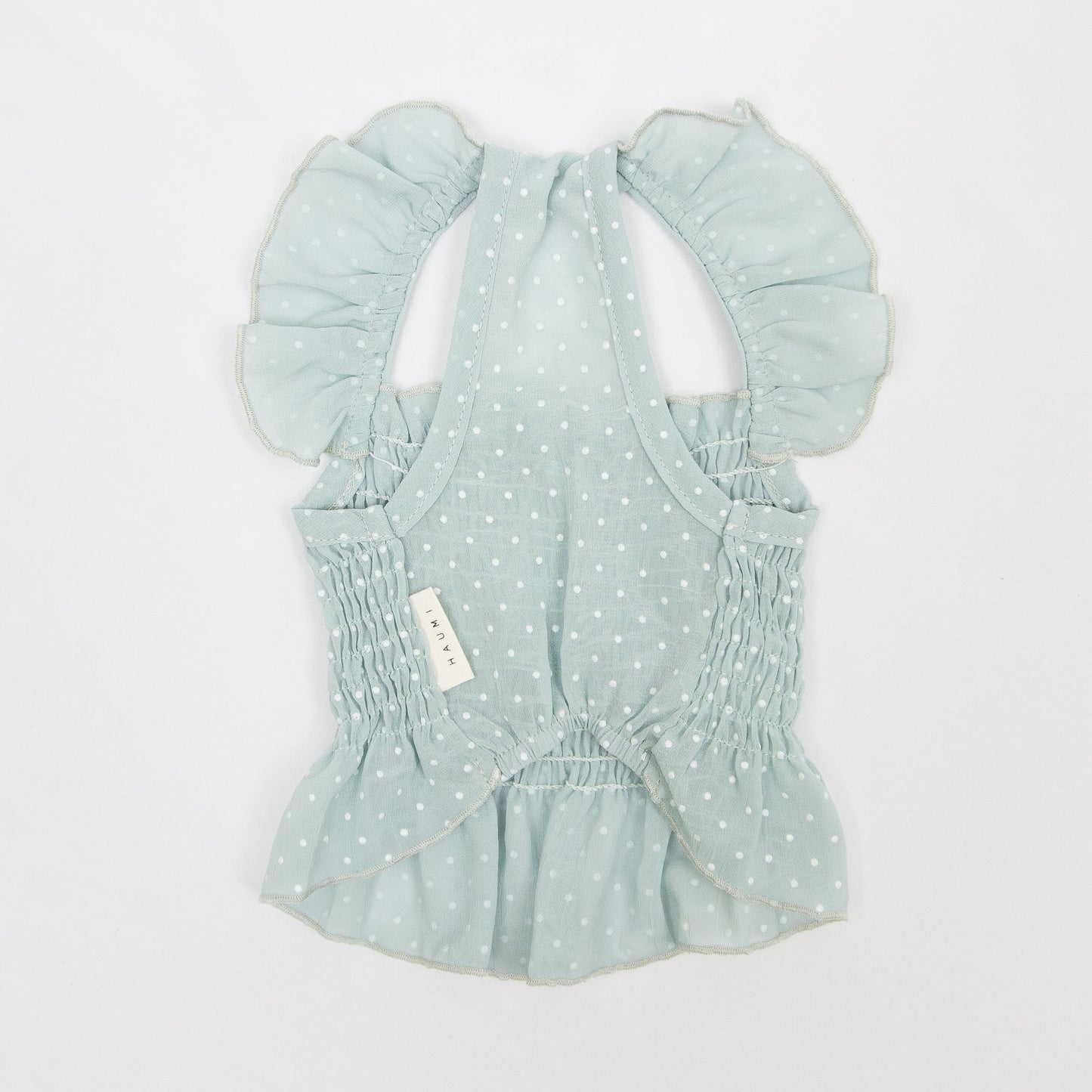 ドット柄シフォンワンピース