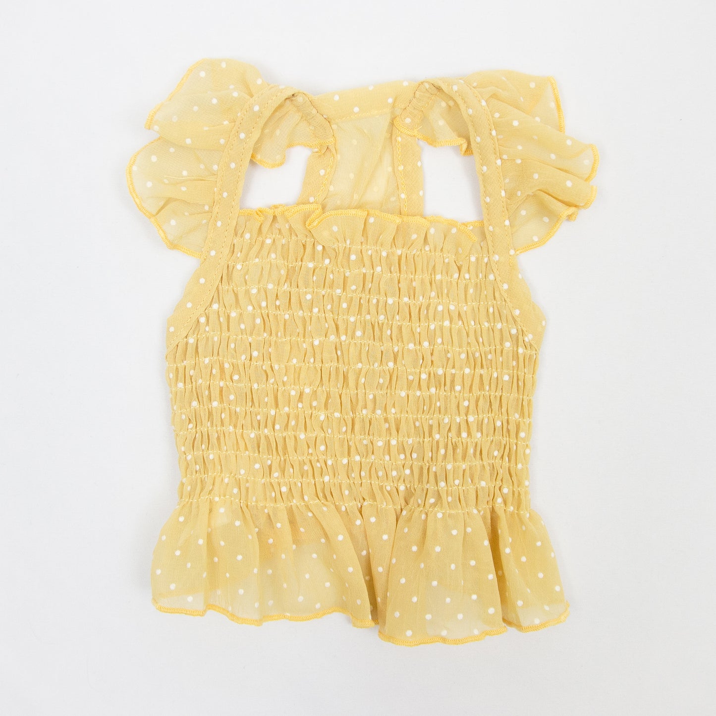 ドット柄シフォンワンピース