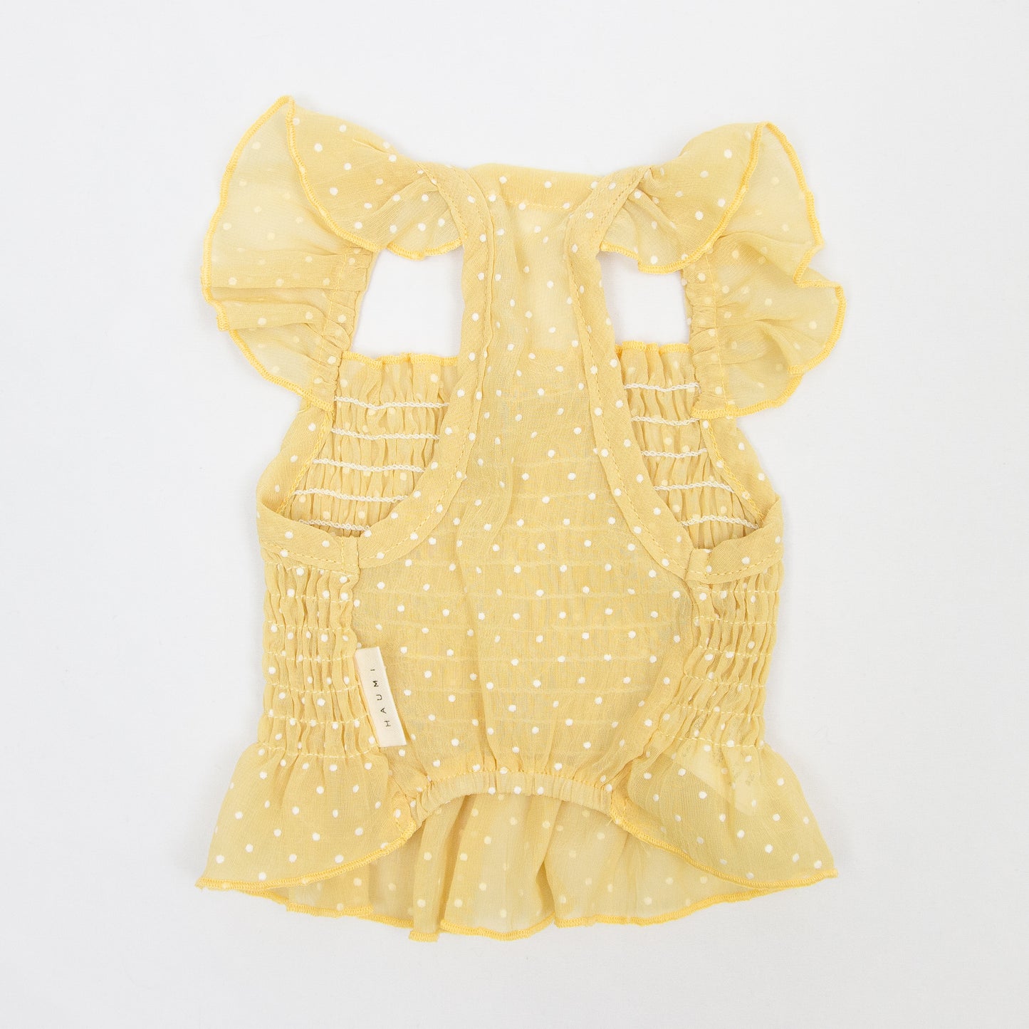 ドット柄シフォンワンピース