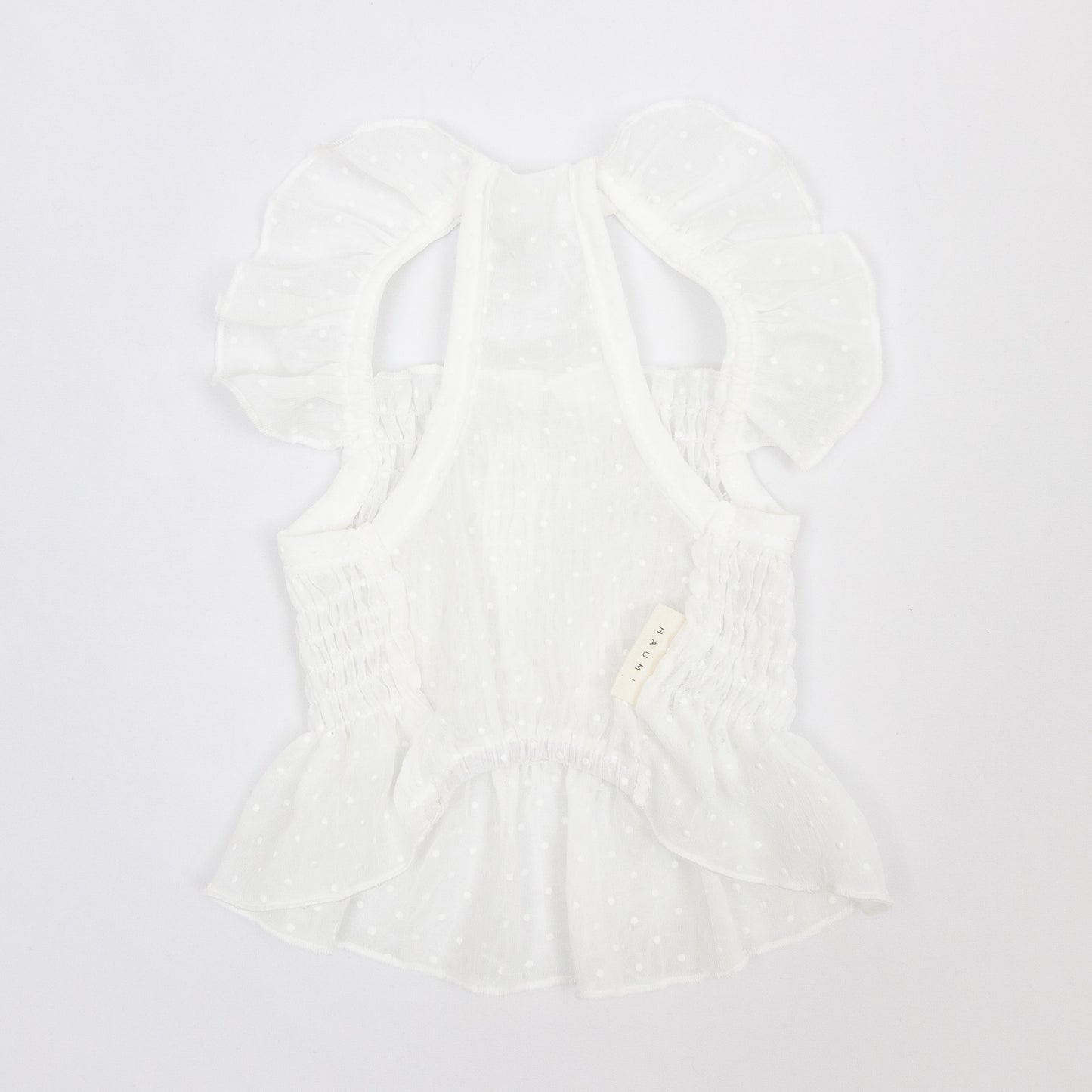 ドット柄シフォンワンピース