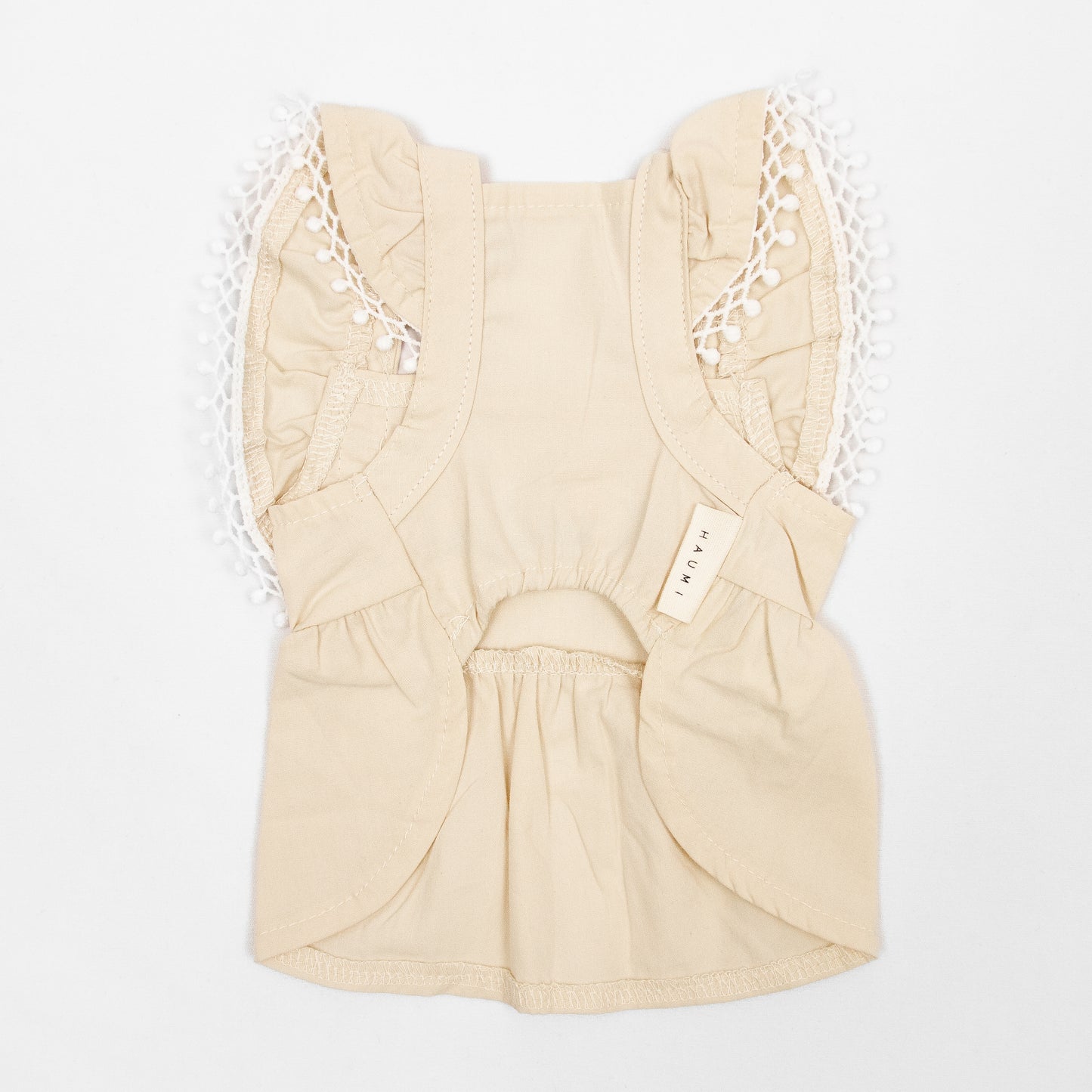 フラワーリネン刺繍ワンピース