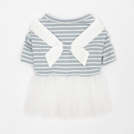 マリンカラーフリルワンピース