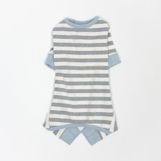 ボーダーカバーオール