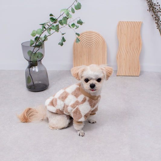 ダイヤ柄トレーナー