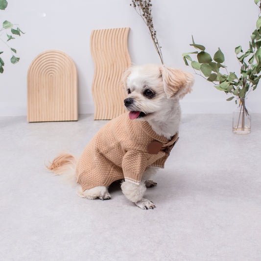 ダッフル風ニットセーター