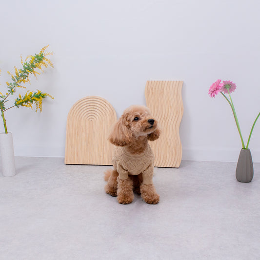 ダイヤ柄ニットセーター