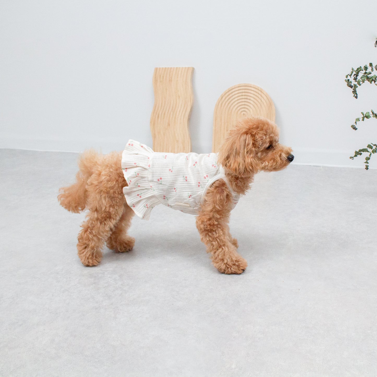 さくらんぼ柄キャミワンピース