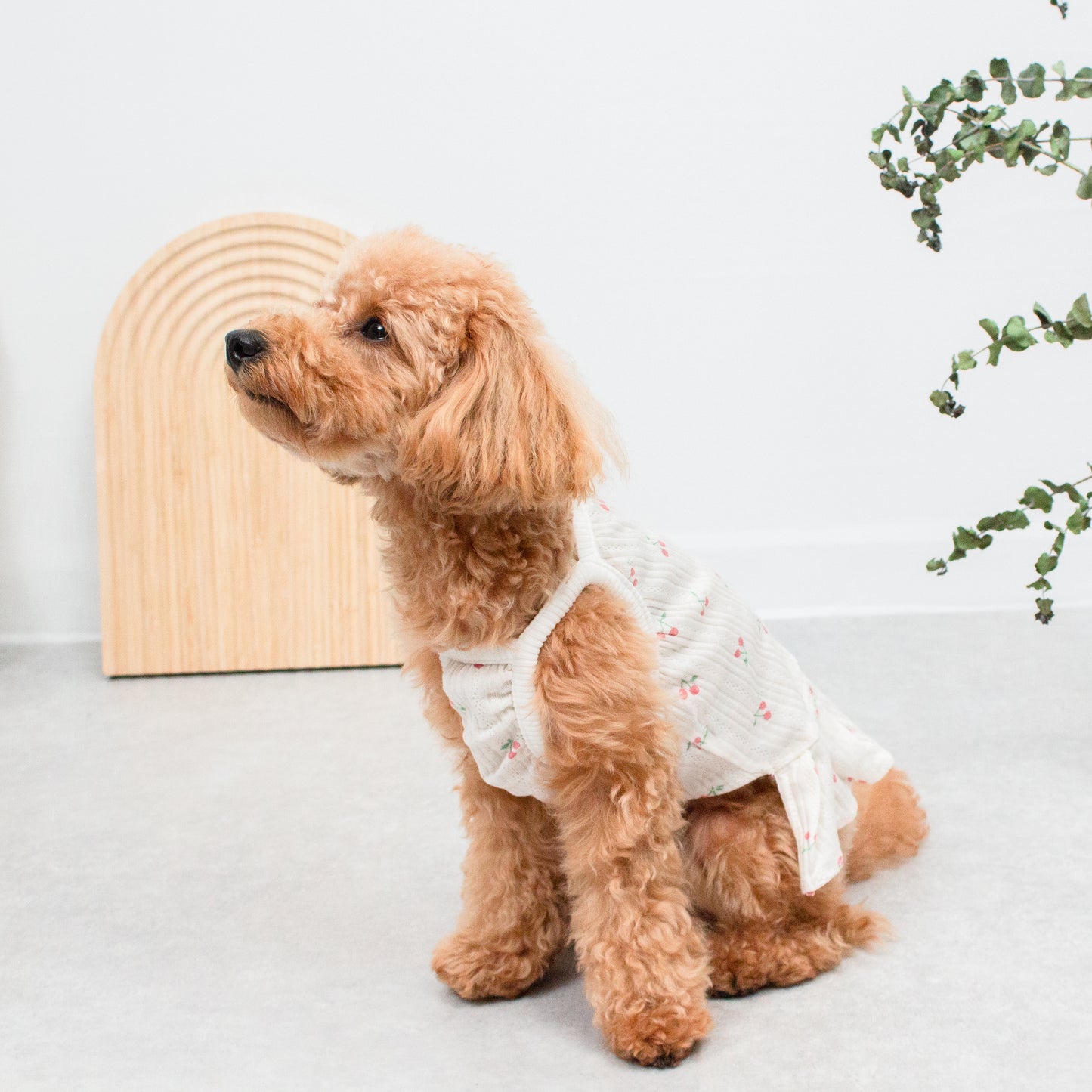 さくらんぼ柄キャミワンピース